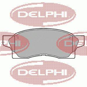 LP867 Delphi передние тормозные колодки