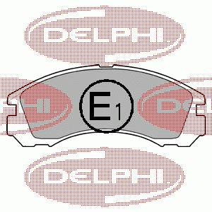 LP871 Delphi колодки тормозные передние дисковые