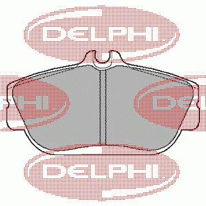 Sapatas do freio dianteiras de disco LP887 Delphi