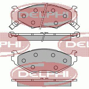 LP891 Delphi sapatas do freio dianteiras de disco