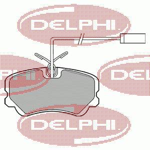 LP900 Delphi Колодки передние