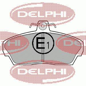 LP911 Delphi sapatas do freio dianteiras de disco