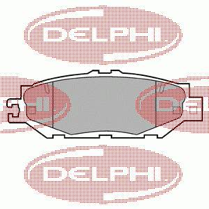 LP939 Delphi sapatas do freio traseiras de disco
