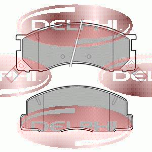 LP941 Delphi sapatas do freio dianteiras de disco