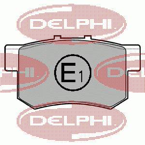 LP948 Delphi sapatas do freio traseiras de disco