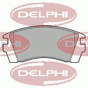 LP952 Delphi sapatas do freio dianteiras de disco