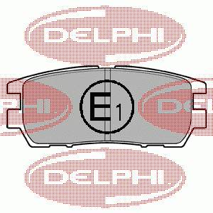 LP954 Delphi sapatas do freio traseiras de disco