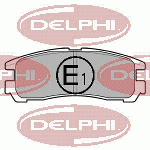 LP955 Delphi sapatas do freio traseiras de disco
