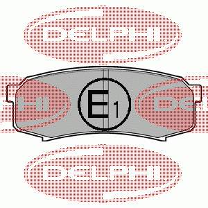 LP963 Delphi sapatas do freio traseiras de disco