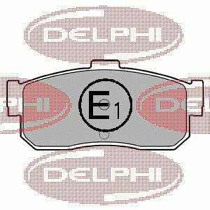LP971 Delphi sapatas do freio traseiras de disco