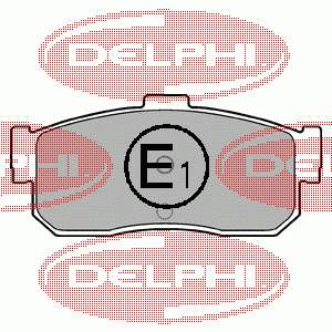 LP975 Delphi sapatas do freio traseiras de disco