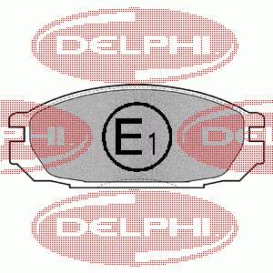 LP983 Delphi sapatas do freio traseiras de disco