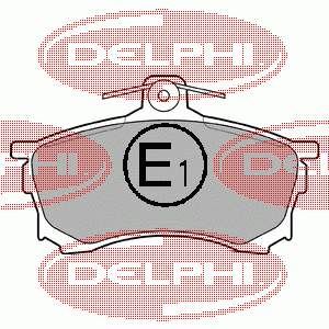 LP992 Delphi sapatas do freio dianteiras de disco