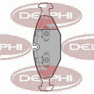 LP1000 Delphi колодки тормозные передние дисковые