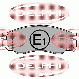 LP1010 Delphi колодки тормозные передние дисковые