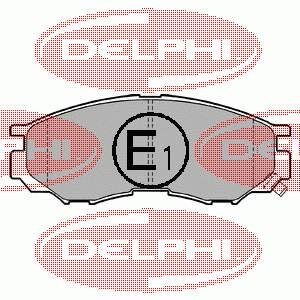 Передние тормозные колодки LP1010 Delphi