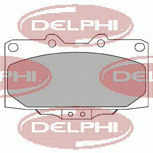 LP1020 Delphi sapatas do freio dianteiras de disco