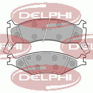 Передние тормозные колодки LP1021 Delphi
