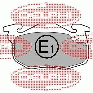 LP1053 Delphi sapatas do freio dianteiras de disco