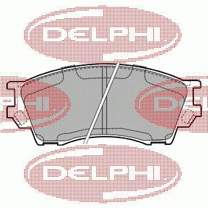LP1063 Delphi sapatas do freio dianteiras de disco