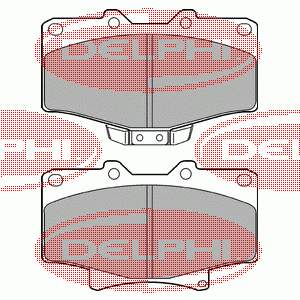 LP1070 Delphi sapatas do freio dianteiras de disco