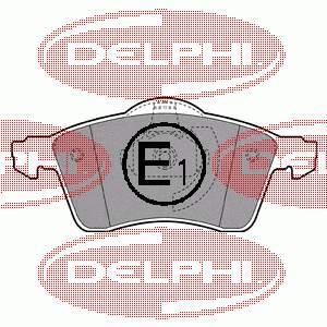 LP1092 Delphi sapatas do freio dianteiras de disco