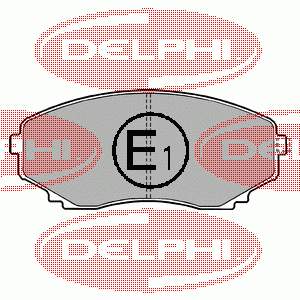LP1095 Delphi sapatas do freio dianteiras de disco
