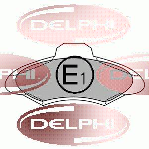 LP1139 Delphi sapatas do freio dianteiras de disco