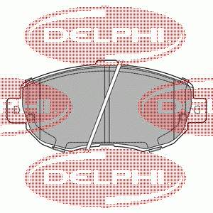 LP1140 Delphi sapatas do freio traseiras de disco