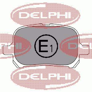 LP1144 Delphi sapatas do freio dianteiras de disco