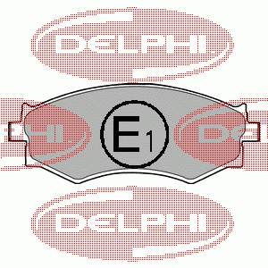 LP1228 Delphi sapatas do freio dianteiras de disco