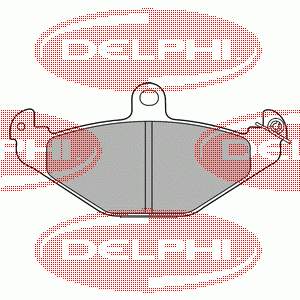 LP1252 Delphi sapatas do freio traseiras de disco