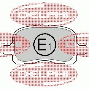 Передние тормозные колодки LP1302 Delphi