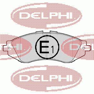 LP1304 Delphi sapatas do freio dianteiras de disco