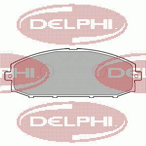 LP1305 Delphi sapatas do freio dianteiras de disco