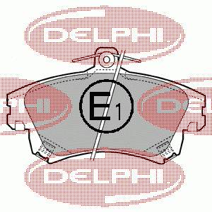 LP1398 Delphi sapatas do freio dianteiras de disco