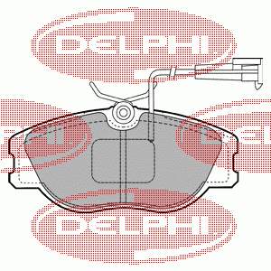 LP1400 Delphi sapatas do freio dianteiras de disco