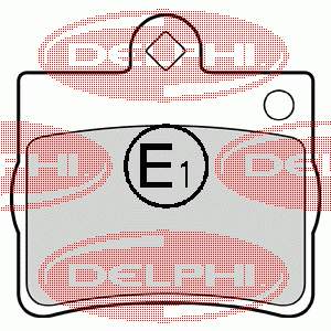 LP1402 Delphi sapatas do freio traseiras de disco