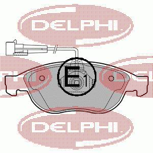 LP1404 Delphi sapatas do freio dianteiras de disco
