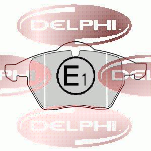 LP1407 Delphi sapatas do freio dianteiras de disco