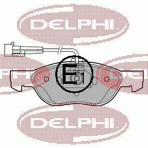 LP1413 Delphi sapatas do freio dianteiras de disco