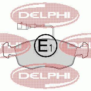 0009947954 Fiat/Alfa/Lancia sapatas do freio dianteiras de disco