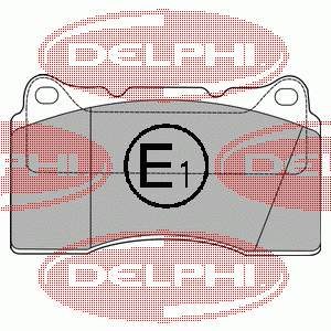 LP1422 Delphi sapatas do freio dianteiras de disco