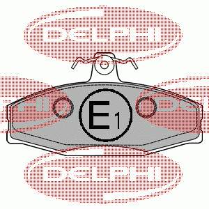 LP1429 Delphi sapatas do freio dianteiras de disco