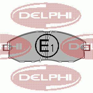 LP1434 Delphi sapatas do freio dianteiras de disco