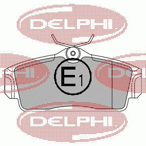 LP1435 Delphi передние тормозные колодки