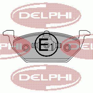 LP1436 Delphi sapatas do freio dianteiras de disco
