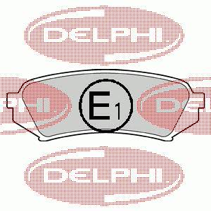 LP1438 Delphi sapatas do freio traseiras de disco