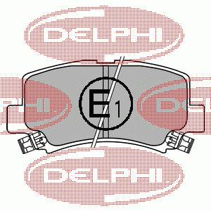 LP1439 Delphi колодки тормозные передние дисковые