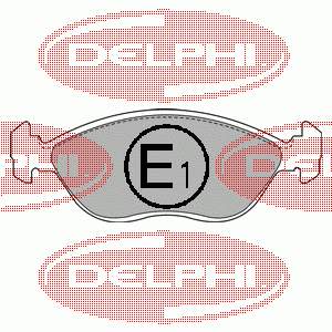 LP1443 Delphi передние тормозные колодки